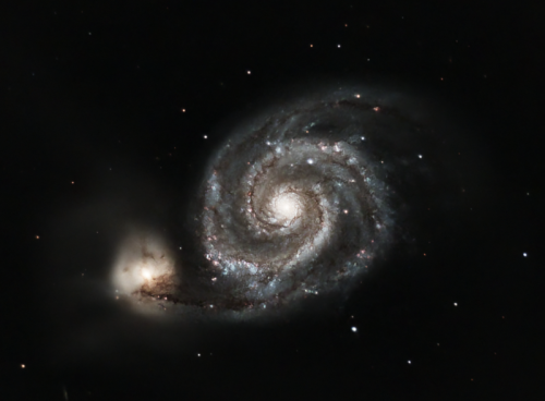 Messier 51 (M51) Whirlpool Galaxy